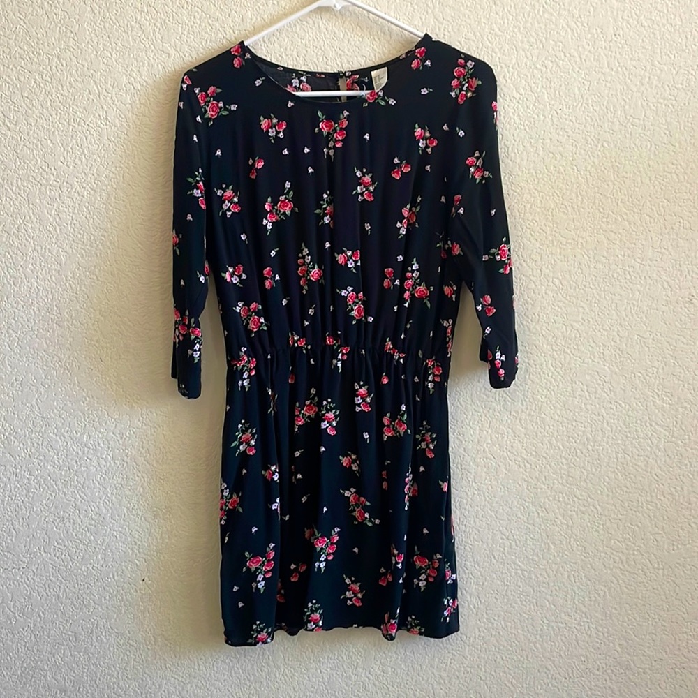 divided by h&m floral midi dress